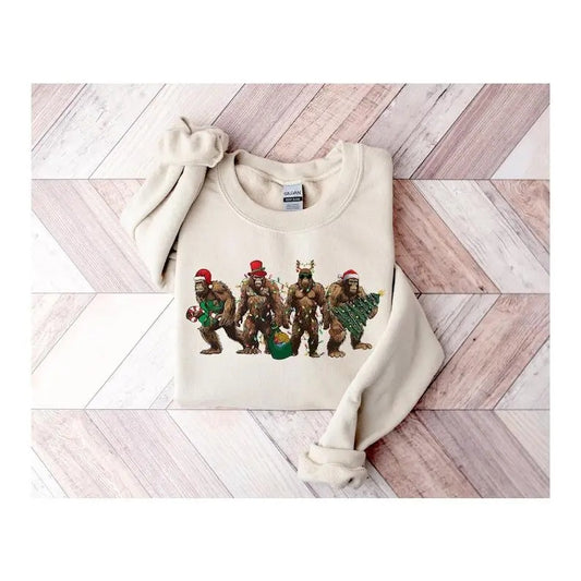 Bigfoot Christmas Lights Sweatshirt, Bigfoot Merry Christmas Shirt, Bigfoot Lover Xmas Shirt, Christmas Gifts, Women Christmas  T-shirt, sweater and Hoodie