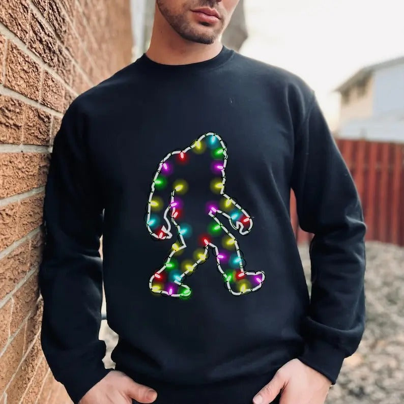 Bigfoot Christmas Sweater, Sasquatch Xmas Sweatshirt, Bigfoot Shirt for Men, Bigfoot Sasquatch Lover Christmas  T-shirt, sweater and Hoodie