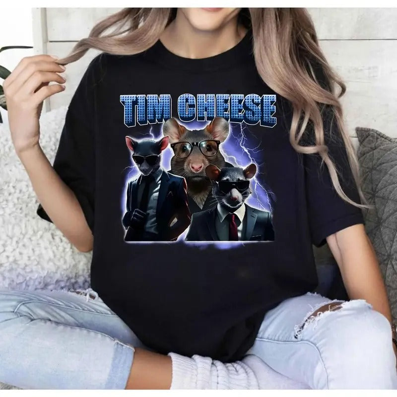 Biggie Cheese Meme, Cool Rats: Tim Cheese Strikes Graphic unisex Shirt Gift For Man Women