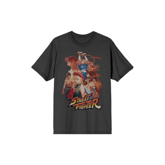 Bioworld Men's Street Fighter Characters Anime T-Shirt - Multicolor