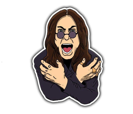 Ozzy Osbourne Sticker - Black Sabbath Sticker / Classic Rock Stickers / Metal Stickers / Ozzy Gift / Laptop Stickers / Birthday Gift