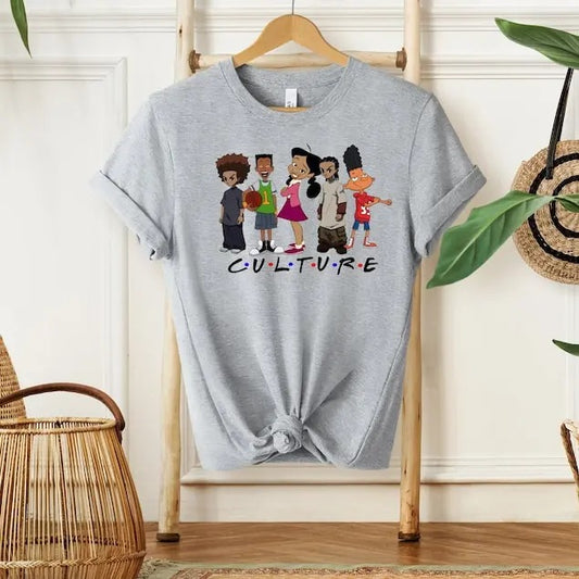Black Cartoon Characters Tshirt, Juneteenth Shirt, BLM T-shirt, Black Culture Shirt, Black Owned Shirt, Freedom Shirt Top Streetwear Crewneck