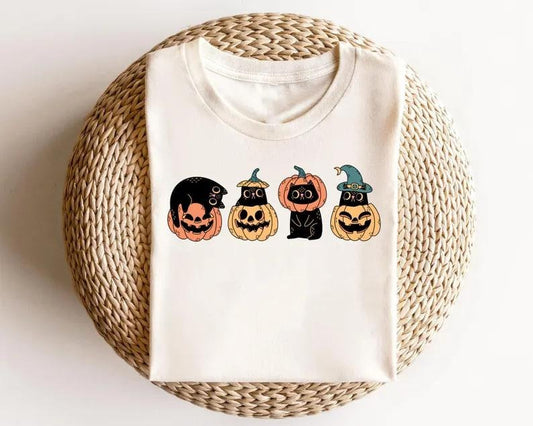 Black Cat on Pumpkin Sweatshirt, Sweater for fall, Black Cat Sweater, Halloween Black Cat Design, Halloween Gifts for Cat Owner, alloween Hoodies, Vintage Halloween Sweatshirt and Hoodiestyle{n002}2