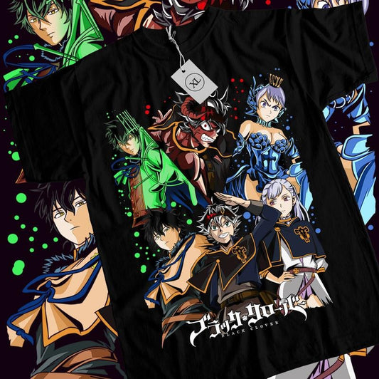 Black Clover Asta Yuno T-Shirt S-4XL Comic,Bull,Magic,Demon,Yami,Anime Shirt Tshirt S-4XL
