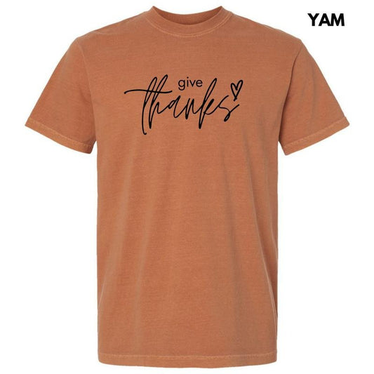 Black Give Thanks Comfort Colors T-Shirt 'NLB'