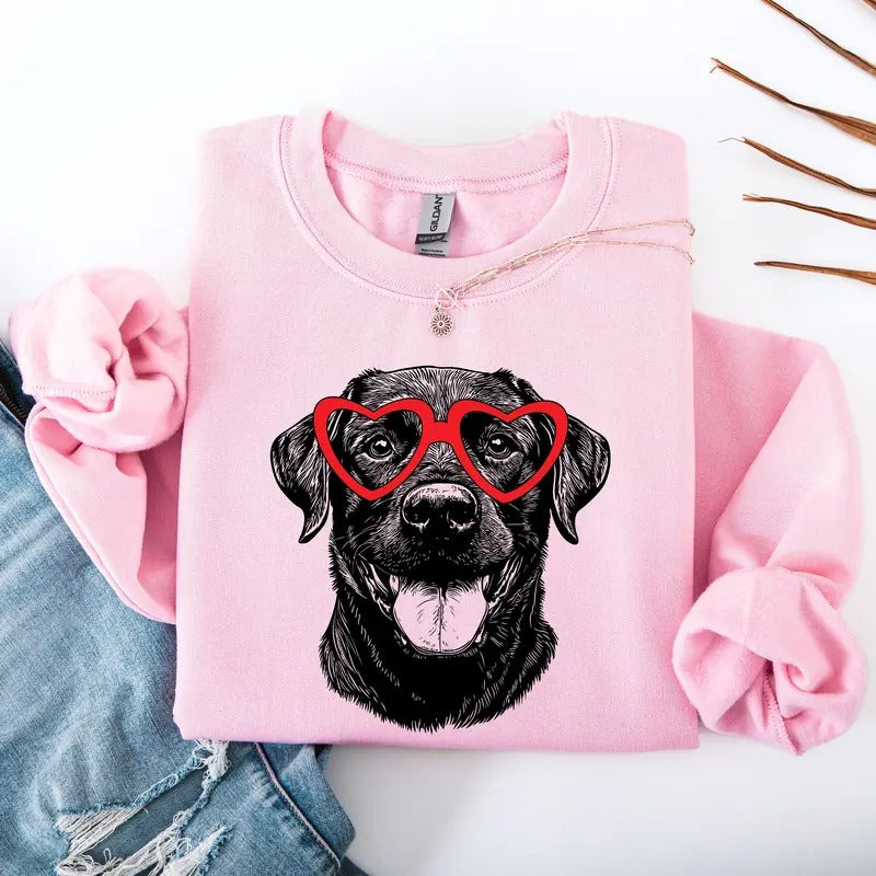 Black Lab, Labrador , Dog Lover Apparel, Pet, Dog Breed, Cute Sweatshirt, Crew Neck, Women's, Crewneckstyle{n002}2