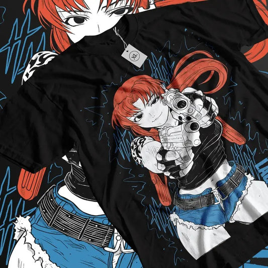 Black Lagoon Revy T-shirt Manga Strip Girl Anime Manga Gifts Shirt Tee All Sizestyle{n002}2