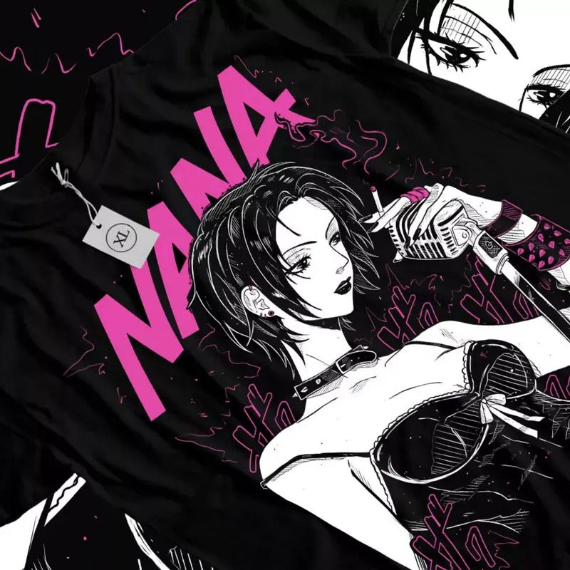 Black Stones Manga T-Shirt & Sweatshirt, Charming Nana Osaki Graphic Tee, Anime Manga Lover Gifts shirts guy Ball Cotton