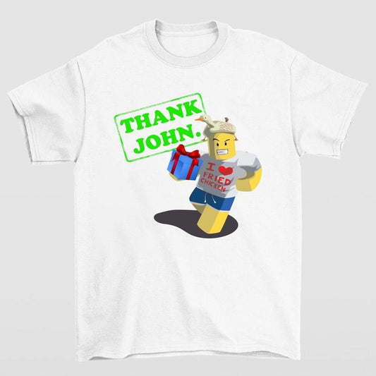 Blame John I Love Fried Chicken Shirt Funny and Quirky Design Meme