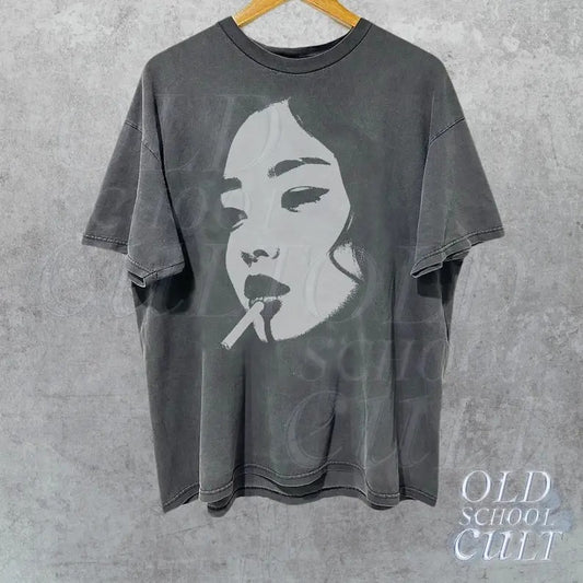 Blondie Y2k T-Shirt, Vintage 90s Style Shirt, Cute Soft Distressed Tee, Unisex Oversized Washed Y2k Shirt, Gothic Baggy shirt, Gothic Gifts