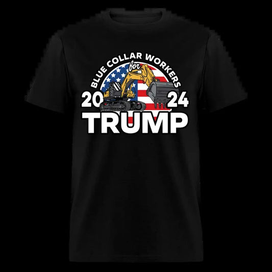 Blue Collar Workers Trump 2024 T-Shirt | Happy Halloween 2024 Edition | Unisex Graphic Tee | Support Blue Collar Workers Classic Cotton