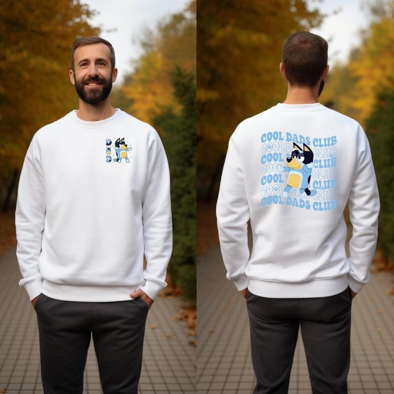 Bluey Dad Cool Dads Club Sweater, Bluey Bandit Fathers, Cool Dads Club Shirt, Funny Bluey Dads Sweatshirt, Father's Day Gift, Unisex Sweatshirt, Gifts For Daddy Father, Long Sleeve Crewneck Shirt, Gifts For Birthday Mothers Day Christmas