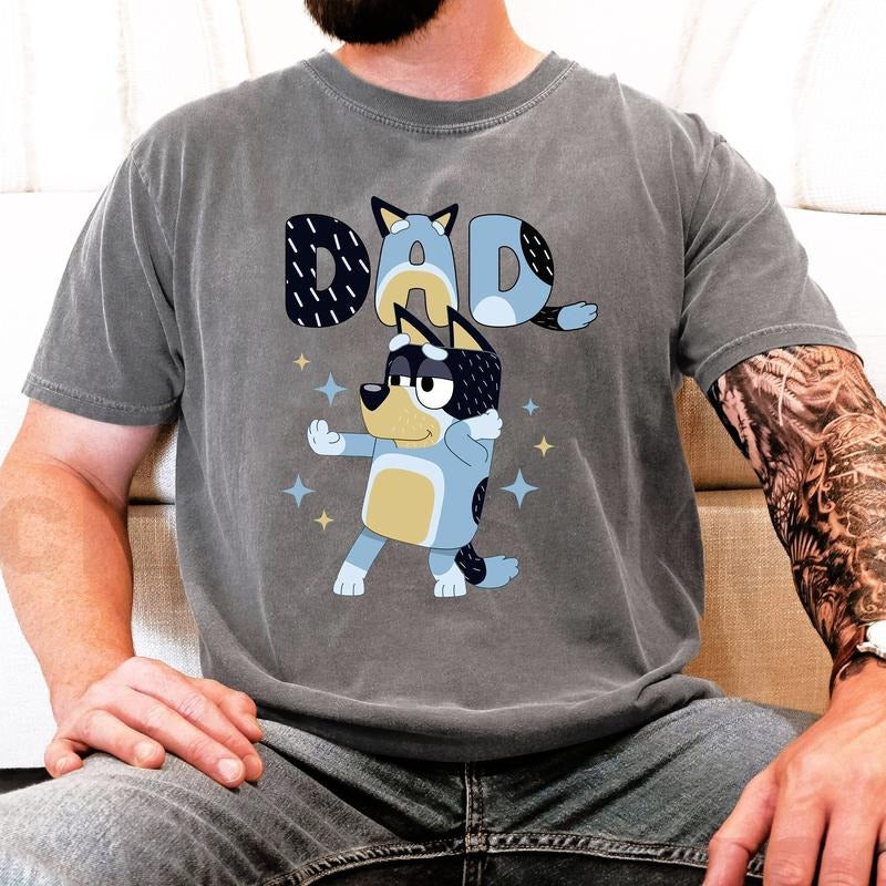 Bluey Dad Shirt, Rad Dad Tshirt, Bluey Bandit Shirt, Dad Birthday Gift, Dad Bluey Shirt, Happy Fathers Day Shirt, Rad Dad Apparel