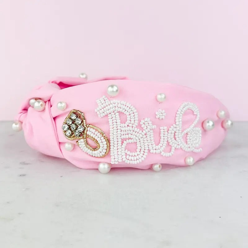 Blushing Bride Knotted Headband