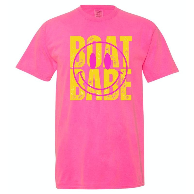 Boat Babe Comfort Colors T-Shirt 'NLB'