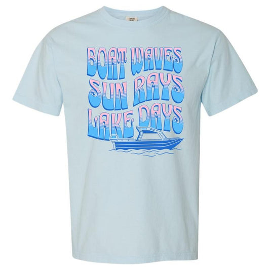 Boat Waves & Lake Days Comfort Colors T-Shirt 'NLB'