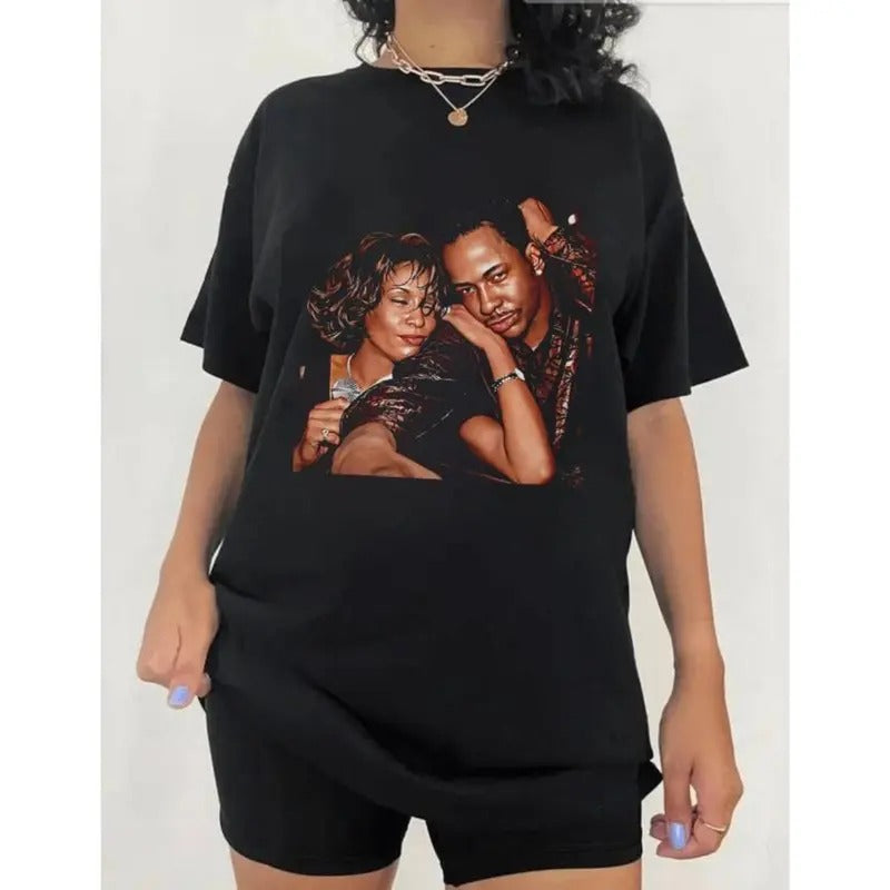 Bobby & Whitney t-shirt, Whitney Houston Shirt, Music Shirt , Tour 2024 Shirt Top Womenswear