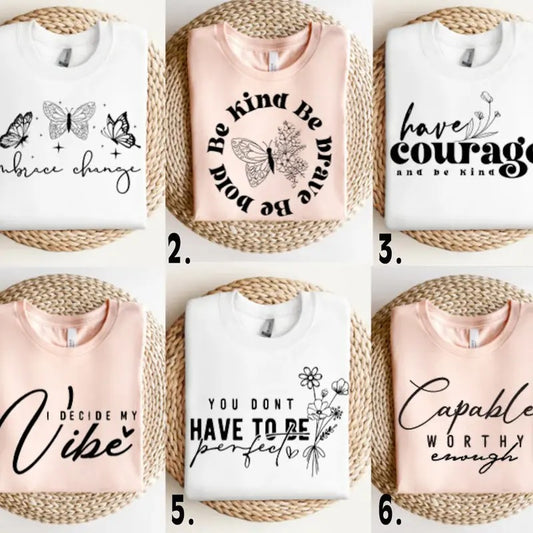 Boho Inspirational, Bundle, Positive Affirmations , Kindness , Always you Worthy Matter Enough , Floral Quotes