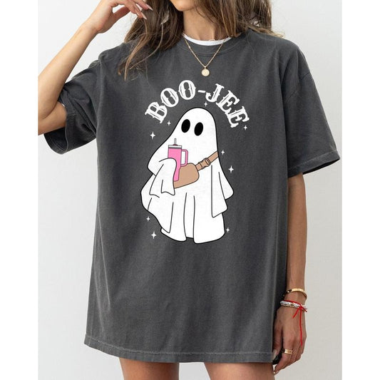 Boo-Jee Ghost, Skeleton, Spooky, Funny, Witch, Aesthetic, Meme, Halloween, Costume, Tshirt, Women's, Comfort Colors Tee, Spooky, Tshirt, Witch, Pumpkin, Ghost, Skeleton