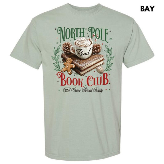 Book Club Christmas Comfort Colors T-Shirt 'NLB'