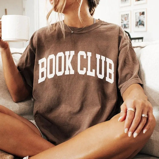 Book Club T-shirt, Vintage Aesthetic Book Club Tee Premium Tshirt Minimalist Unisex tee