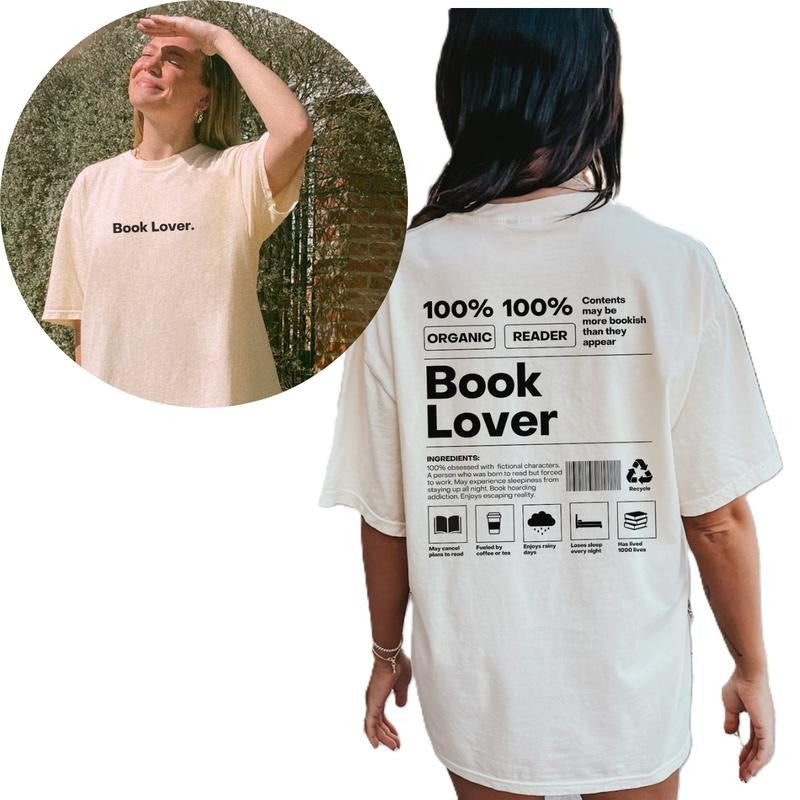 Book lover shirt, Born to read forced to work shirt, Funny book, Cool book Tee, Bookish shirt, Women Oversized Tee 688WV