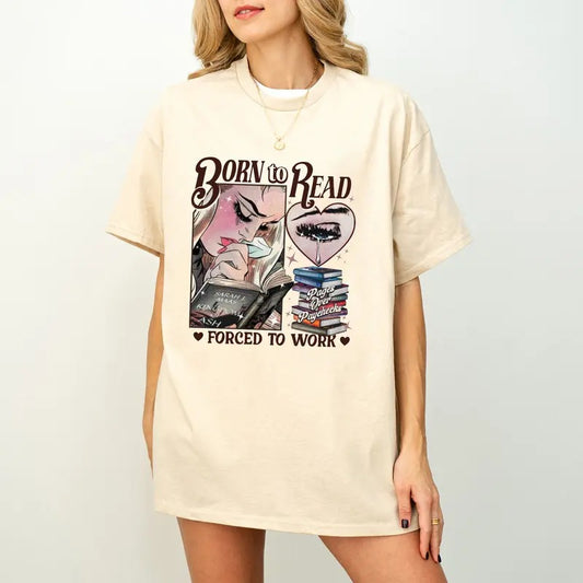 Bookish | Born To Read Bookish  Shirt, Funny Reader Book Addict, Bookish Gift For Her, Dark Romance, Smut Shirt Gift Booktok,
