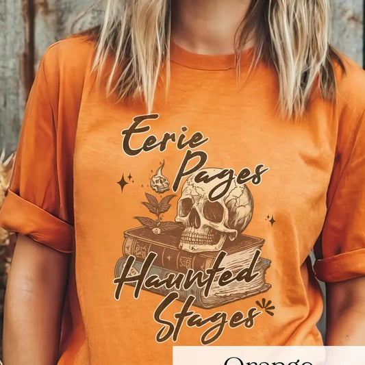 Bookish Halloween Shirt Spooky Funny Halloween Shirt, Halloween Reading Shirt, Halloween Book Lover Gift for Birthday