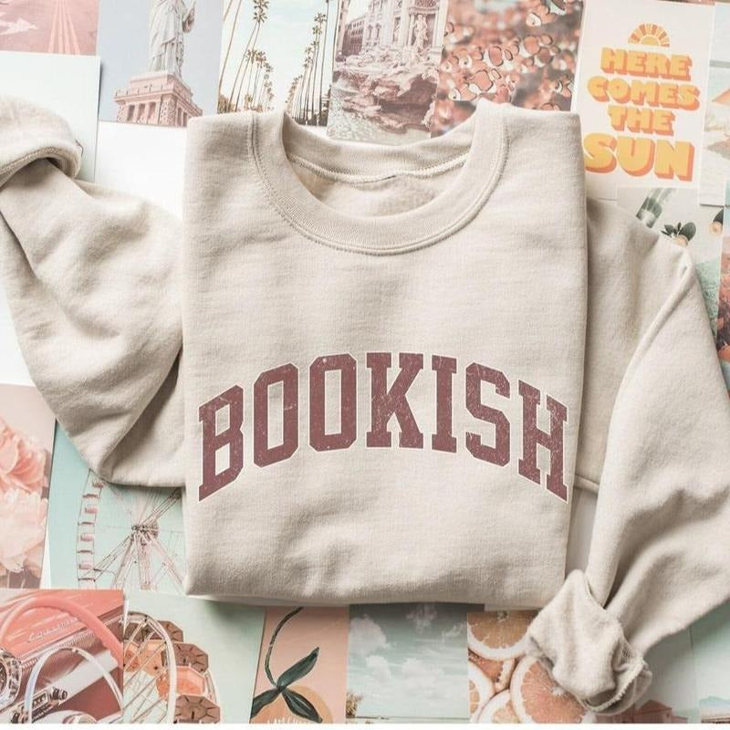 Bookish Sweatshirt, Bookworm Sweatshirt, Book Nerd Crewneck, Book Lover Gift, Librarian Sweatshirt