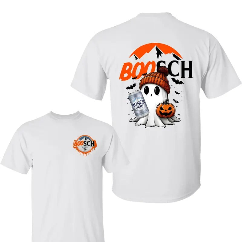 Boosh Light Cute Boo Ghost Halloween Shirt, Boosh Light Tshirt,  Halloween Shirt, Halloween Sweatshirt,  Unisex Classic Cotton Tee with 2 Sided Graphic Print in All Sizes, For Women, For Men
