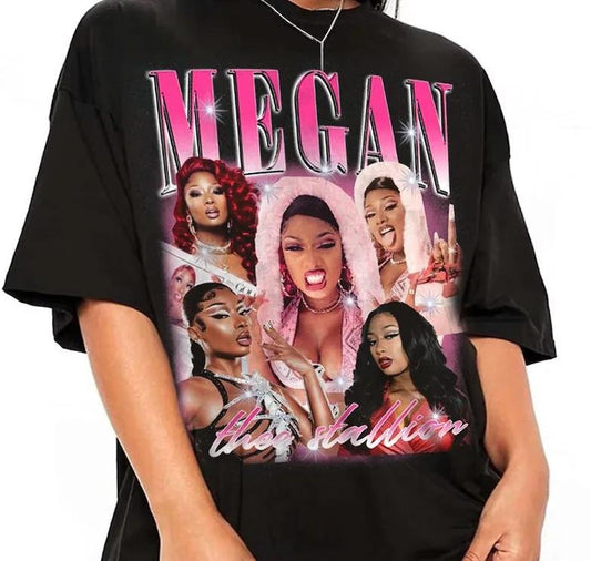 Vintage Megan Thee Stallion Hiss 90s Shirt/ Bootleg Rapper Retro Megan Thee Stalion's Gift For Man And Woman Comfort Colors Shirt Top Womenswear