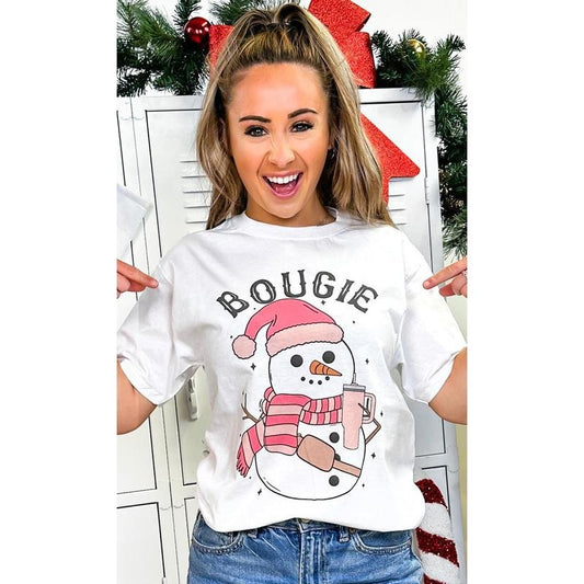 Bougie Slay Snow Girl Graphic T-Shirt