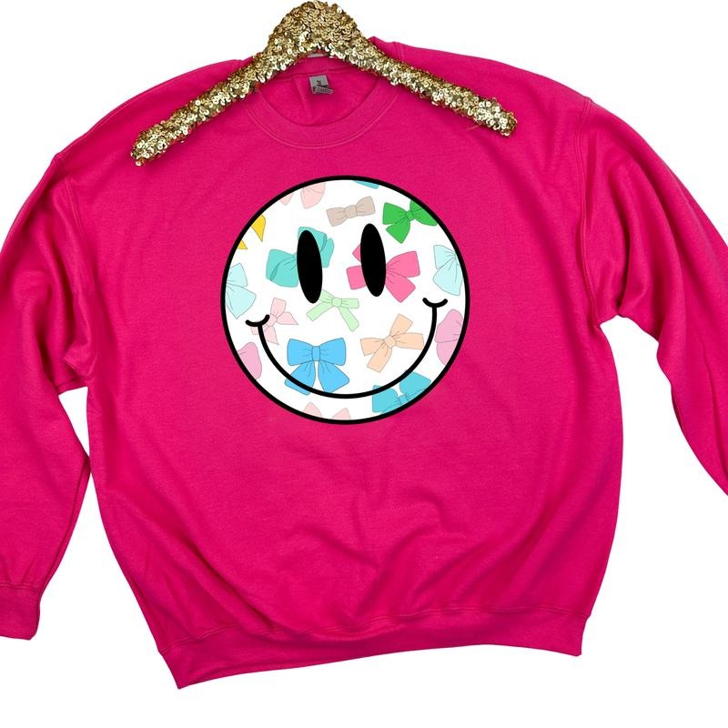 Bow Happy Face Sweatshirt 'NLB'
