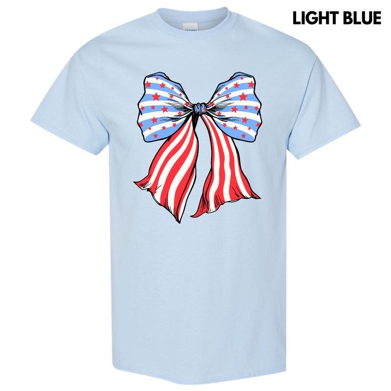 Bow-tiful Stars & Stripes Gildan Short Sleeve T-Shirt 'NLB'