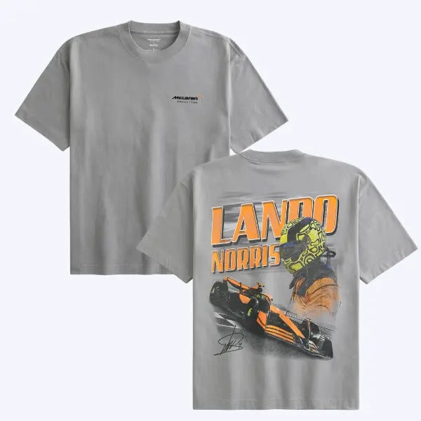 Boxy Heavyweight McLarenn Lando Norris Graphic Shirt