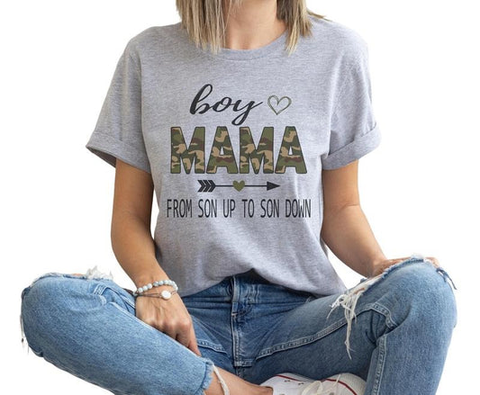 Boy Mama From Son Up To Son Down Shirt, Boy Mom Shirt, Funny Mom Tee, Boy Mom Vintage Tee, Mother's Day Gift, Unisex T-Shirt, Short Sleeve Tee Shirt, Gifts For Mom, Gifts For Birthday