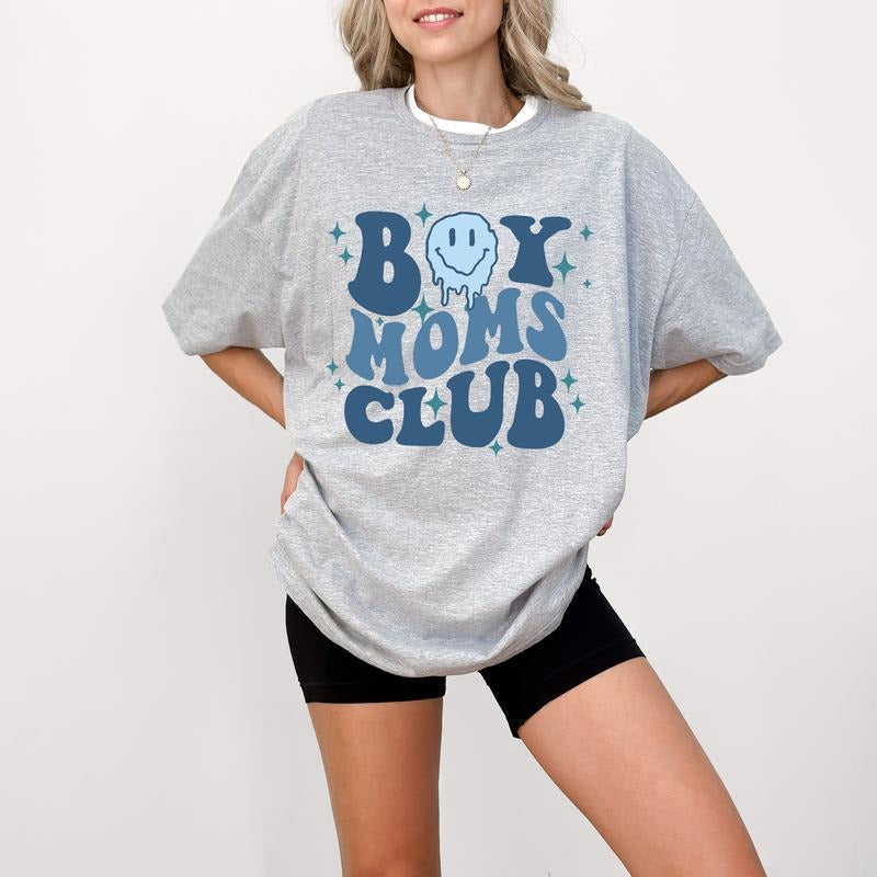 Boy Moms Club Shirt, Boy Mommy Shirt, Funny Mother Shirt, New Mama Gift, Mom Shirt, Cute Mama Shirt, Retro Moms Club