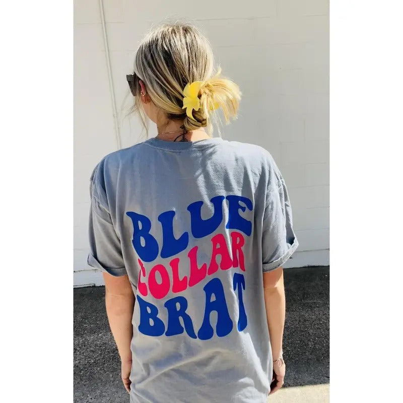 Brat Graphic Short Sleeve Top, shirt hot tiktok trend 2024