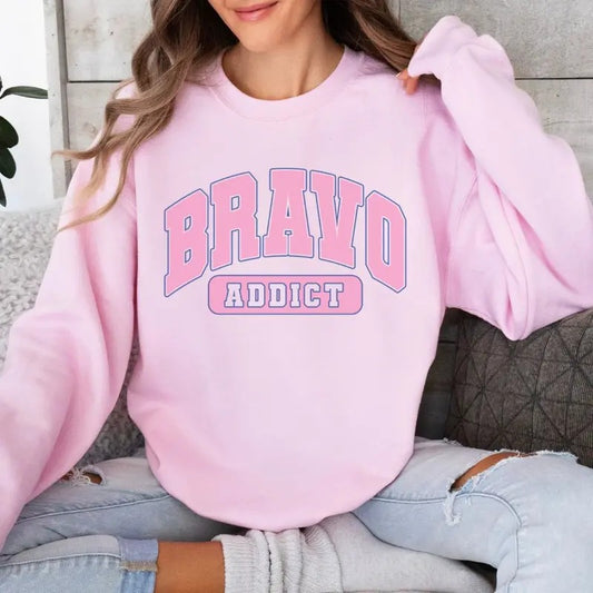 'Bravo Addict' Crewneck Sweatshirt