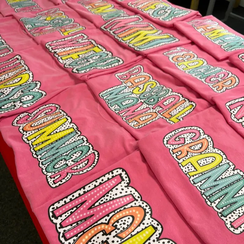 Bright Doodle Comfort Colors T-Shirt PART 2