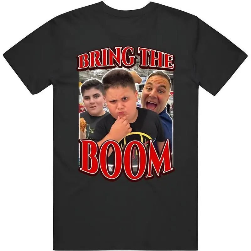 Bring The Boom Costco Guys Rizzler Funny Meme Joke Gift TShirt, Short-sleeve Top, All-Season, Perfect for Outdoor & Daily Fashion, Shirt Cotton