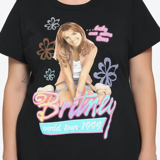 Britneyy Tour 1999 Women's Cotton T-shirt, Summer Tee