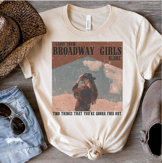 Broadway Country T-Shirt Country Broadway Tshirt Cowboy Music Tee Cowgirl Country Shirt Cowboy Lyrics T-Shirt Oversized Fit Tshirt Country Cowboy Tee Soft Print Shirt Casual Top Womenswear Breathable Comfortable Jacket Jeans Leggings