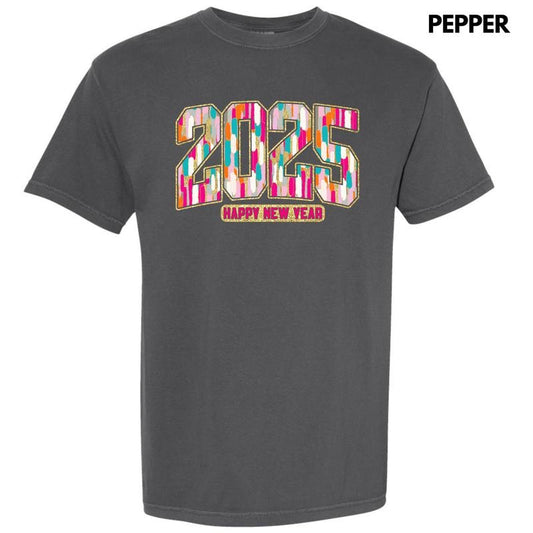 Brushstroke 2025 New Year Comfort Colors T-Shirt 'NLB'