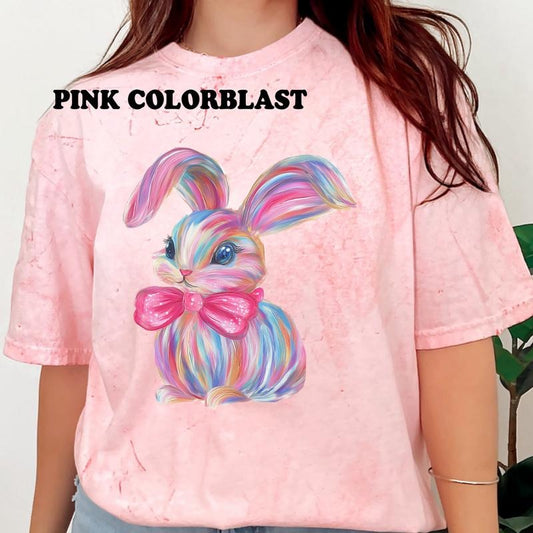 Brushstroke Bunny Shirt ~ Unisex Apparel Relaxed Fit Printed In The USA Clothing Womenswear Casual Comfort Cotton Top Athletic Boho Chic