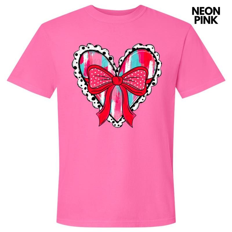 Brushstroke Coquette Heart Comfort Colors T-Shirt