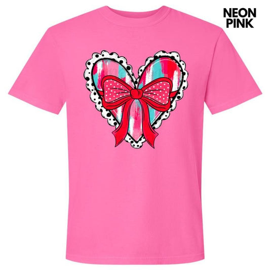 Brushstroke Coquette Heart Comfort Colors T-Shirt