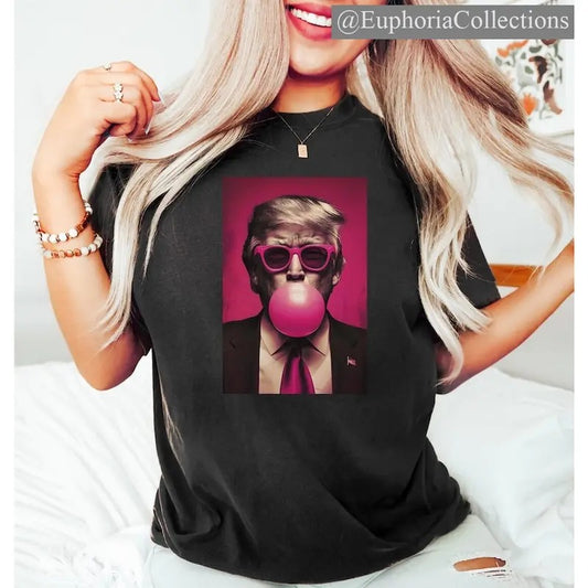 Bubble Gum #Trump Shirt, #Donald.Trump 2024 Sweatshirt, Vote for #Trump, Political Election Day, Make America Great Again Tee , Retro Chic Tee
