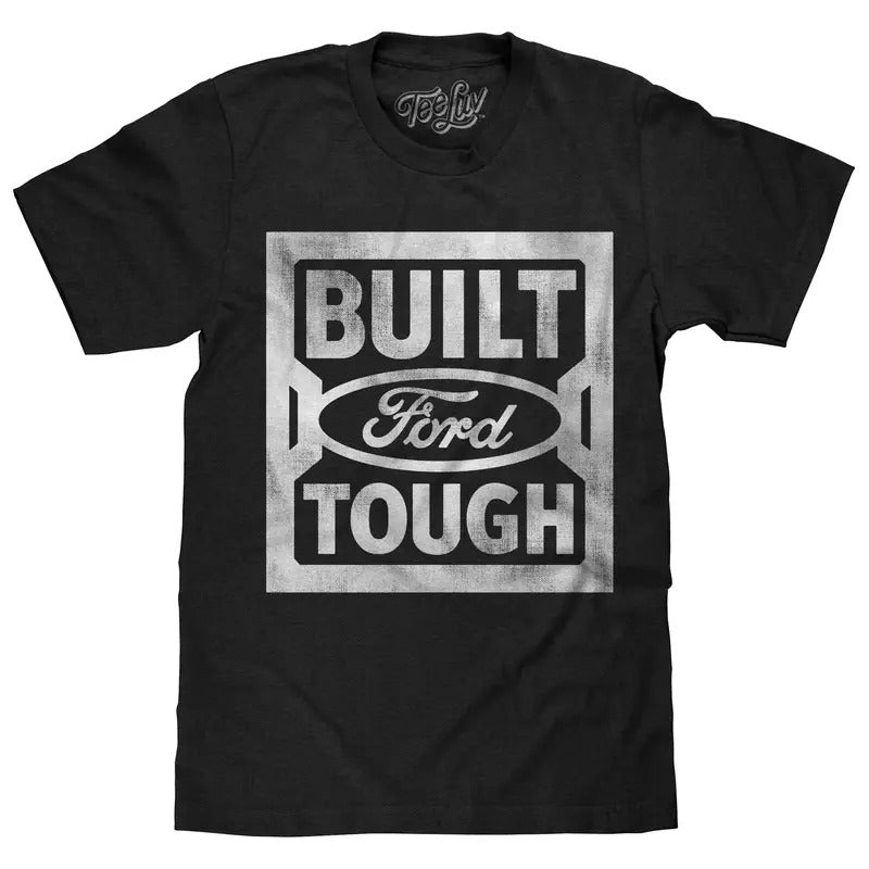Built Ford Tough Steel Stamp Logo T-Shirt - Black