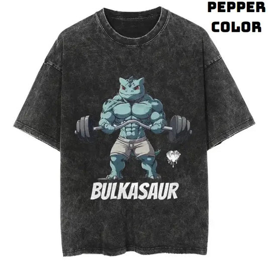 Bulkasaur Vintage Graphic Tees, Bulbasaur T-Shirt, Pokemon Gym Shirts, Pokemon Stuff, Unisex Anime Manga Shirt Top Menswear Womenswear Streetwear